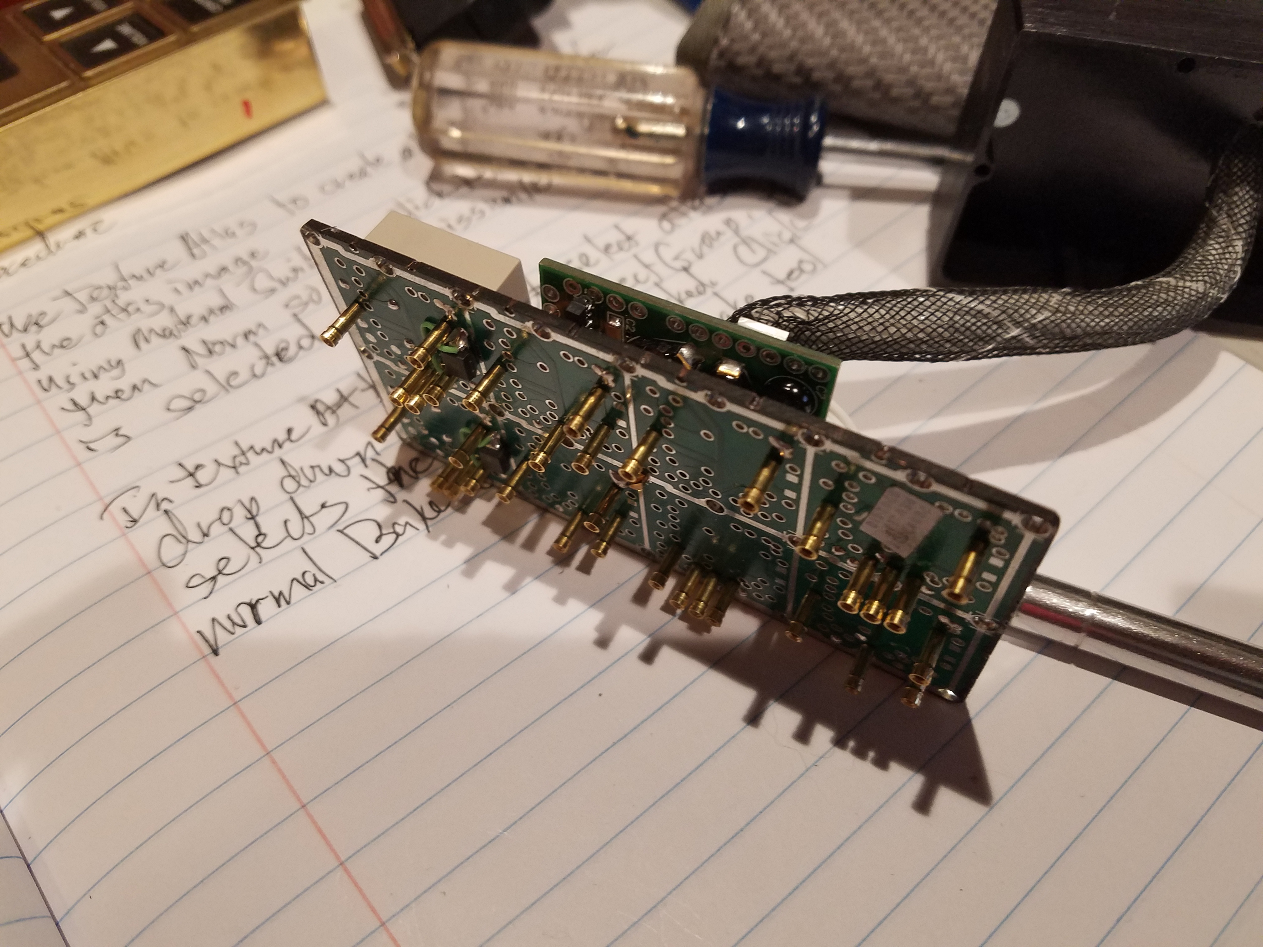 Gold-color Cabin Light Switch Panel