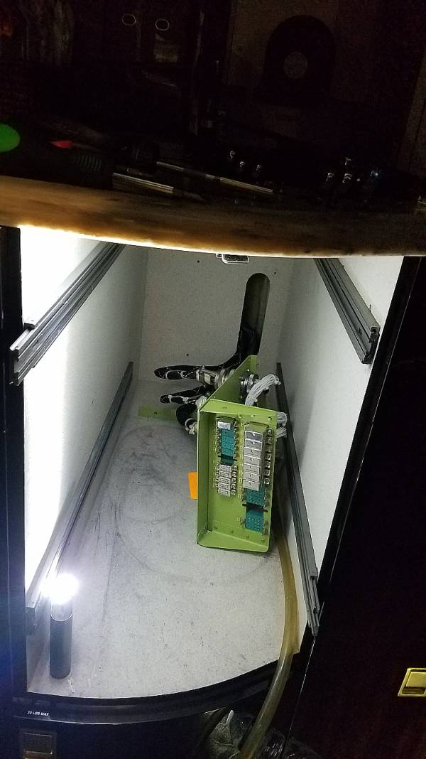 Lower Galley Relay Panel, behind Ice Box