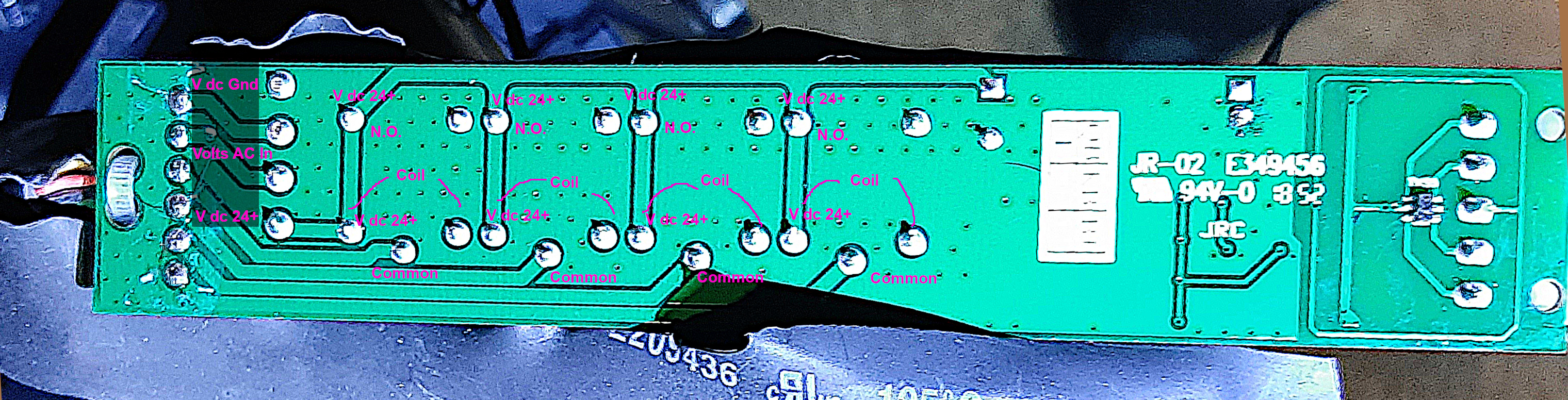 Circuit Board with Annotations